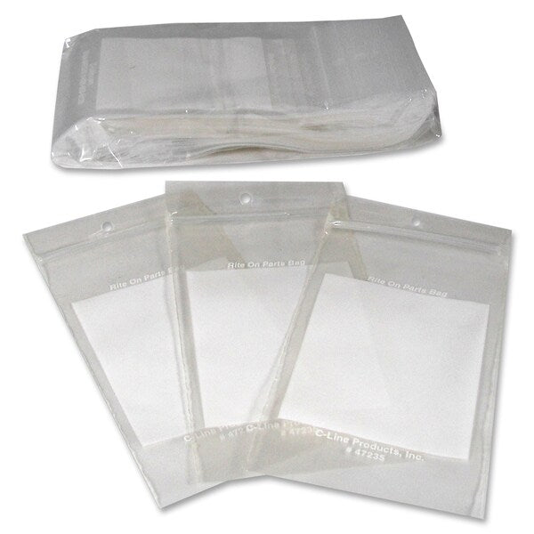3" x 5" Reclosable Write-On Bags, PK 1000