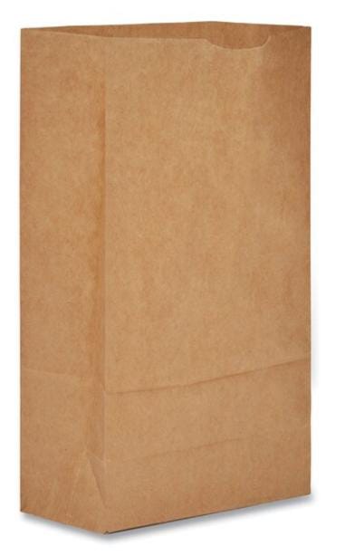 Grocery Paper Bags, 35 lb Capacity, 6, 6 x 363 x 1106, Kraft, 500PK