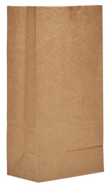 Grocery Paper Bags, 35 lbs Cap, #8, 6.13 x 4.17 x 12.44, Kraft, PK2000 PK