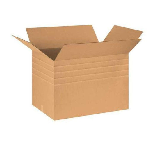 Heavy-Duty Multi-Depth Boxes, 30" x 20" x 20", Kraft