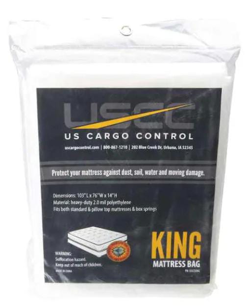 Heavy Duty Plastic Mattress Bag: King