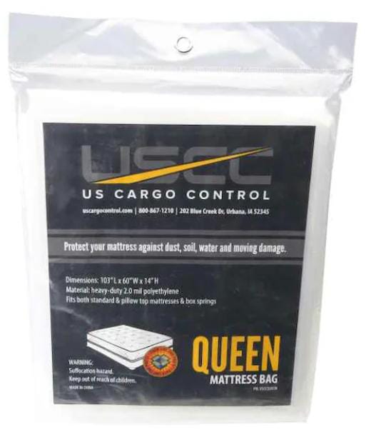 Heavy Duty Plastic Mattress Bag: Queen