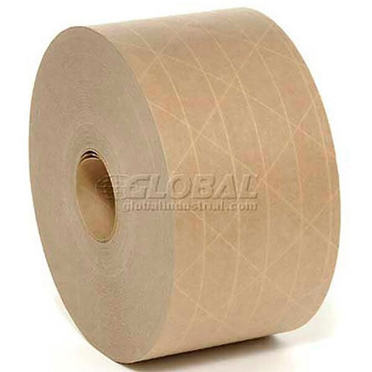 Hi Tech Reinforced Water Activated Tape, 5 Mil, 72mm x 375', Tan