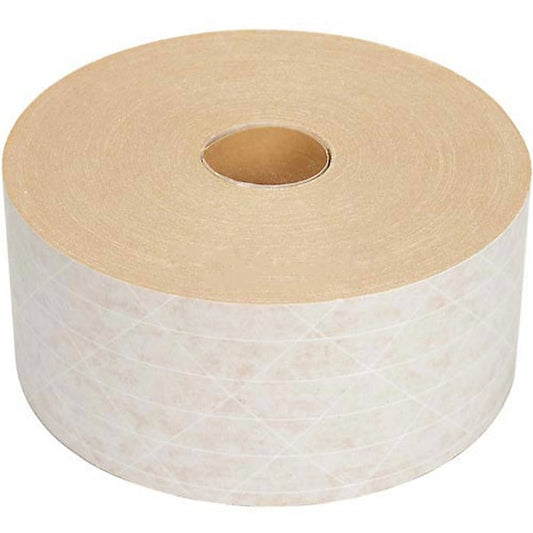 Reinforced Water Activated Kraft Tape, Light Duty, 3 x 375', White