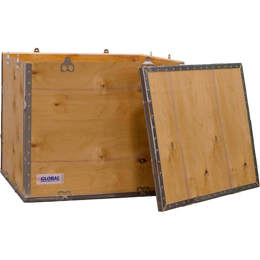 4 Panel Shipping Crate w/ Lid, 23-1/4L x 19-1/4W x 19-1/2H
