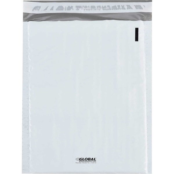 #1 Bubble Lined Poly Mailers, 7-1/4W x 12L, White, 100PK
