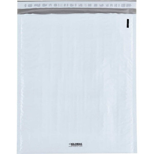 #5 Bubble Lined Poly Mailers, 10-1/2W x 16L, White, 100PK