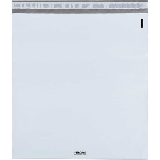 #6 Self Seal Poly Mailers, 14W x 17L, White, 500PK