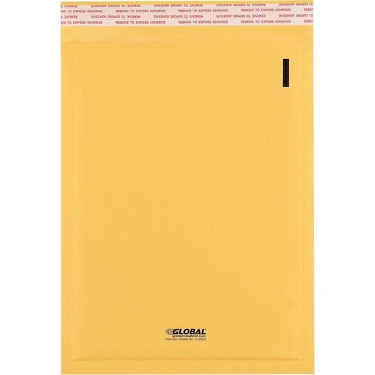 #1 Self Seal Bubble Mailers, 7-1/4W x 12L, Gold, 100PK