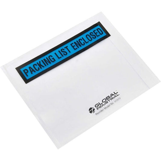 Packing List Envelopes, Packing List Enclosed Print, 4-1/2L x 5-1/2W, Blue, 1000PK