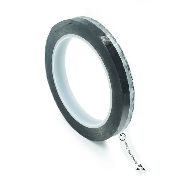 ESD Anti-Static Packaging Tape with ESD Symbol, 10 mm Wide x 36 Yards Long, Clear