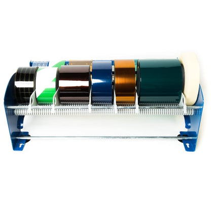 Table Top Tape and Label Dispenser, 18 In. Wide, Blue