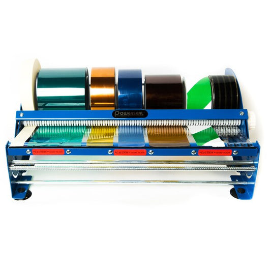 Table Top Tape and Label Dispenser, 18 In. Wide, Blue