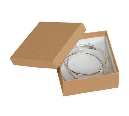 Jewelry Boxes, 3 1/2" x 3 1/2" x 1 1/2", Kraft, 100/Case