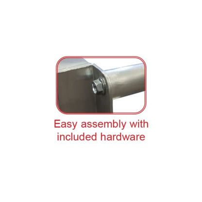 Holds 5 Mail Totes With Adjustable 3.5" Wide Supports