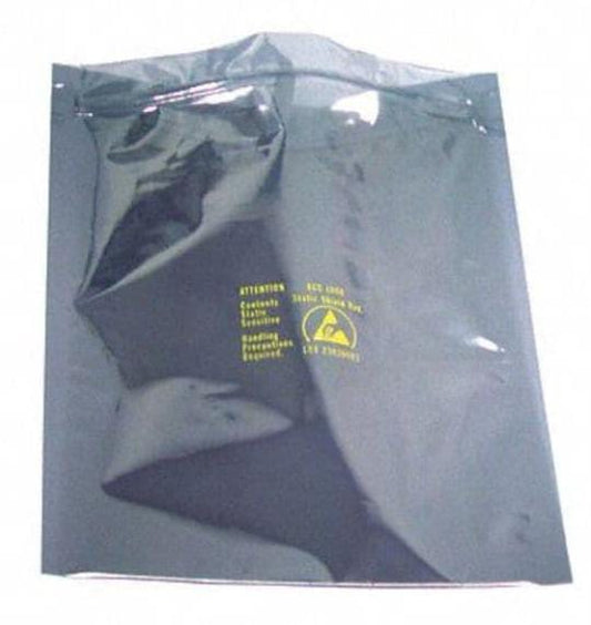 Metal-In Static Shielding Bag, 12"W, PK100