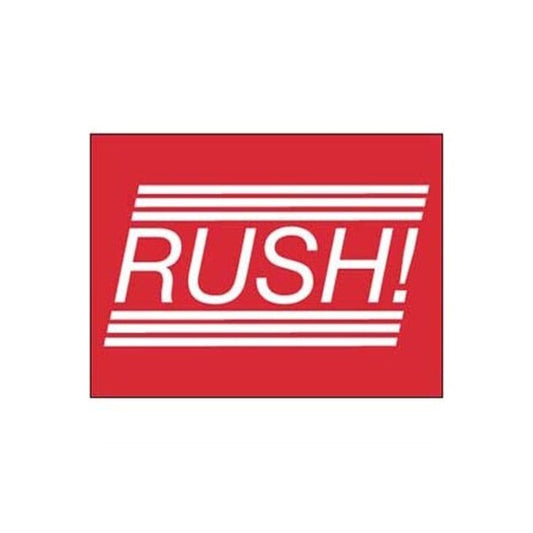 Shipping And Packing, Rush Label, 1.5x2