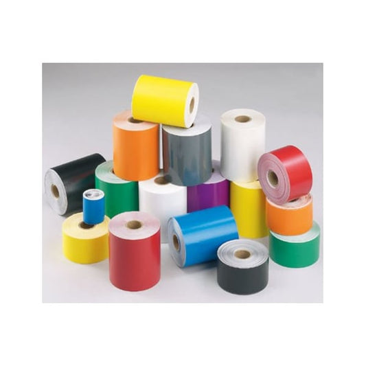 Cont Tape, 1" W x 10 ft. L, Vinyl, Wh