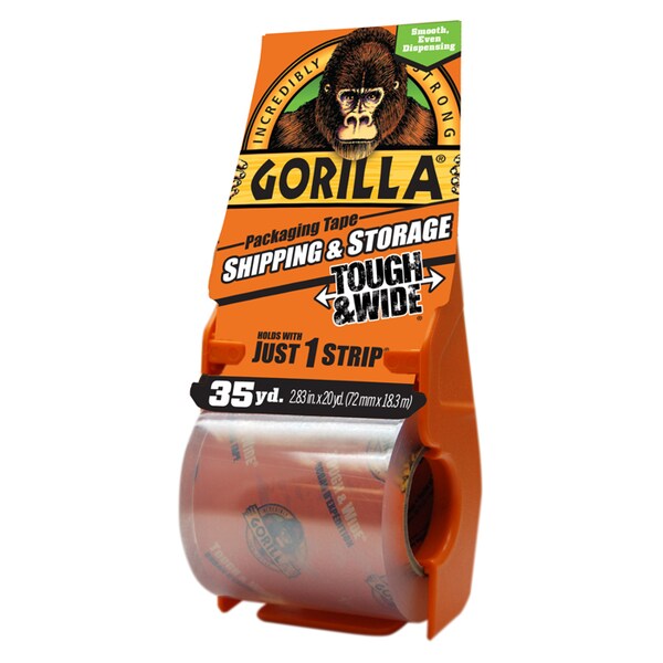 2.83" x 35 Yds Clear Gorilla Tape Shipping Tape