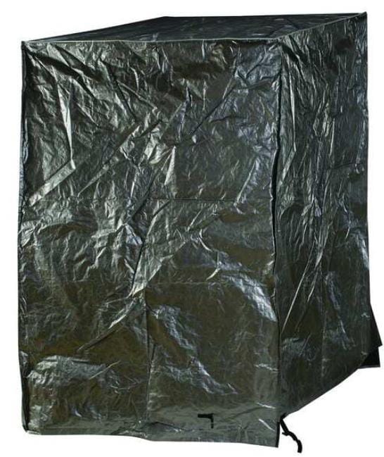 Pallet Cover Tarp, 36 in W x 48 in D x 48 in L, 10.5 mil Thickness, Black/Silver