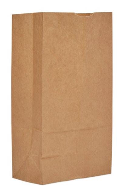 Paper Bags, 40 lbs Cap., #12, 7.06"w x 4.5"d x 13.75"h, Kraft, PK500