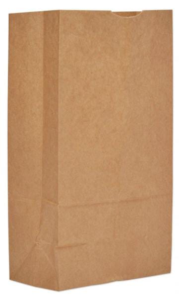 Paper Bags, 50 lbs Cap., #12, 7"w x 4.38"d x 13.75"h, Kraft, PK500