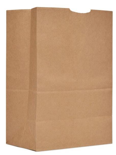 Paper Bags, 57 lbs Cap., 1/6 BBL, 12"w x 7"d x 17"h, Kraft, PK500