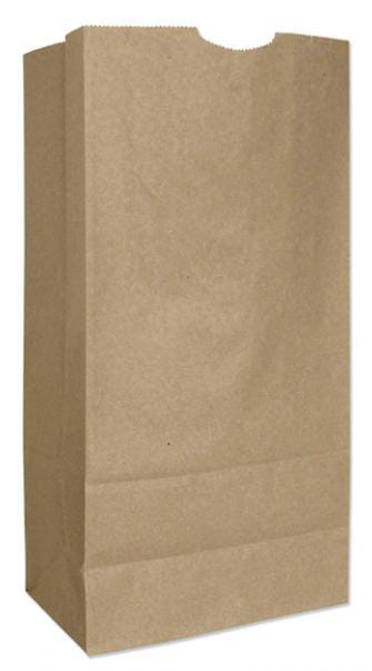 Paper Bags, 57 lbs Cap., #16, 7.75"w x 4.81"d x 16"h, Kraft, PK500