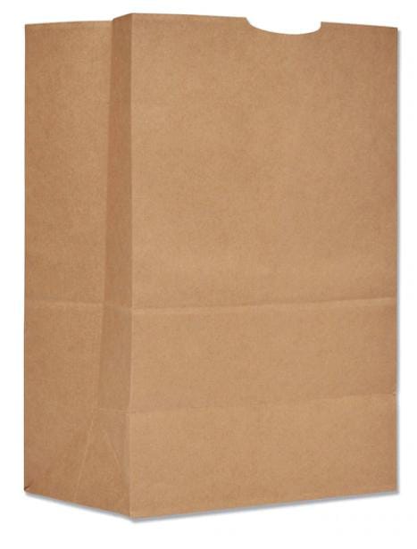 Paper Bags, 75 lbs Cap., 1/6 BBL, 12"w x 7"d x 17"h, Kraft, PK400