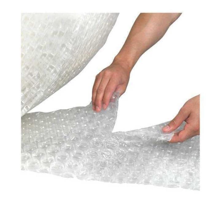 Perforated Heavy-Duty Air Bubble Rolls, 1/2" x 48" x 250', Clear, 1/Each