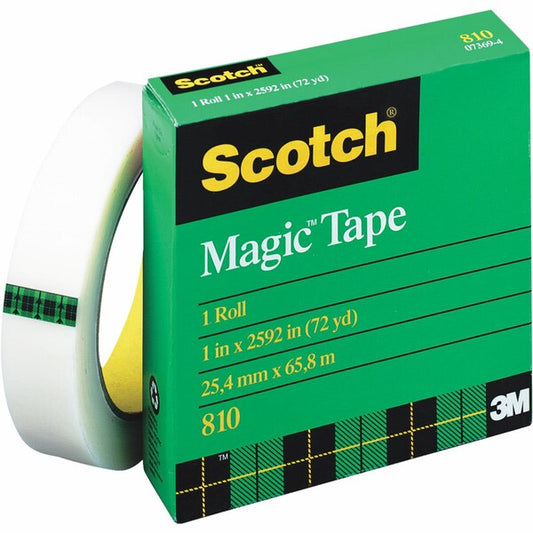 TAPE, ROLL, TRANS, 72YDX1 in. W