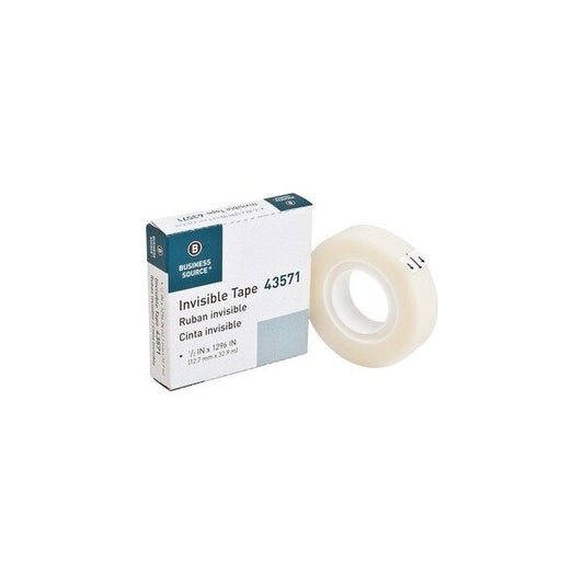 Tape, Roll, Invis, 1/2 InchX1296 Inch