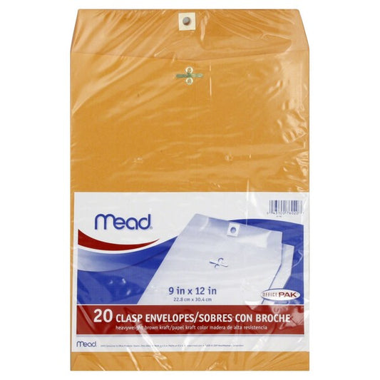 Box Clasp Envelope 9X12
