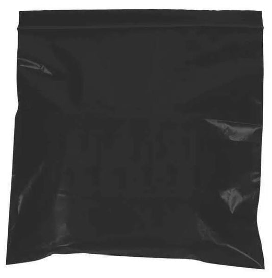 Reclosable 2 Mil Poly Bags, 9" x 12", Black, 1000/Case