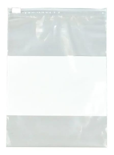 Reclosable Poly Bag Slide Seal 9" x 6", 3 mil, Clear, Pk250