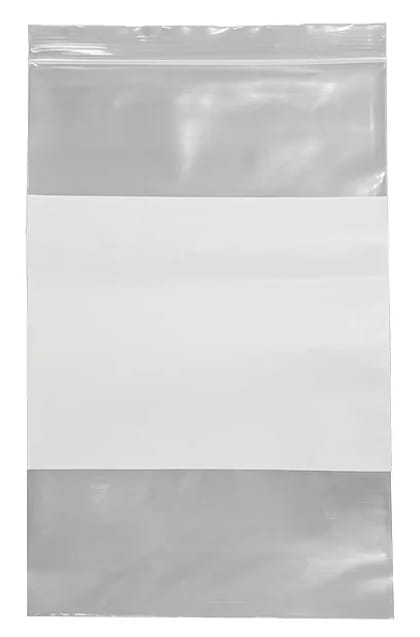 Reclosable Poly Bag Zipper Seal 9" x 6", 4 mil, Clear, Pk100