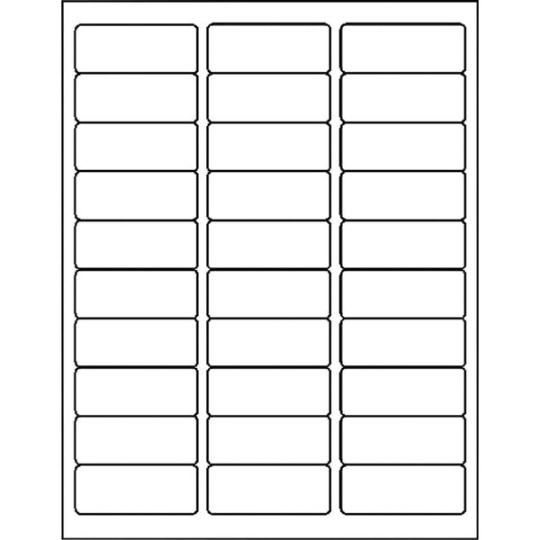 Label, Lsr, 1X2-5/8, We Pk