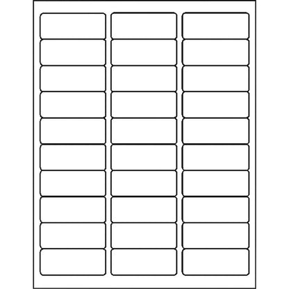 Label, Lsr, 1X2-5/8, We Pk