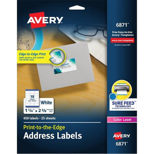 Label, Lsr, Clr, 2-3/8X1-1/4 5PK