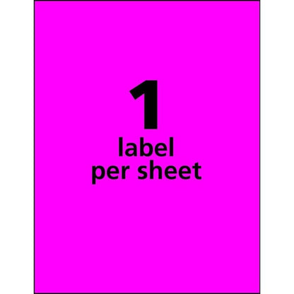 Label, Lsr, 8.5""X11"", Fl 15PK