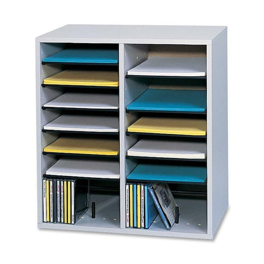 Adjust Organizer, 19-1/2"x11-3/4"x21", 16 Compartment, Gray