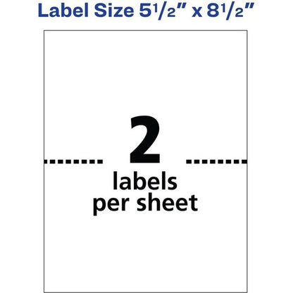 Label, Lsr, Shpng, 5.5X8.5,500 500PK