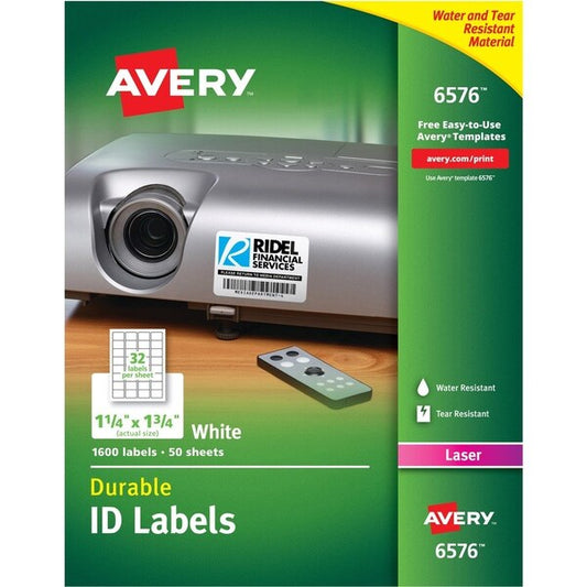 Label, Perm, Laser, 1.25X1.75 1600PK