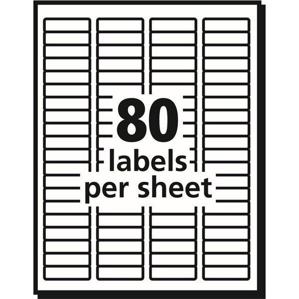 Label, Rcycld, 1/2X1.75,8000 80PK