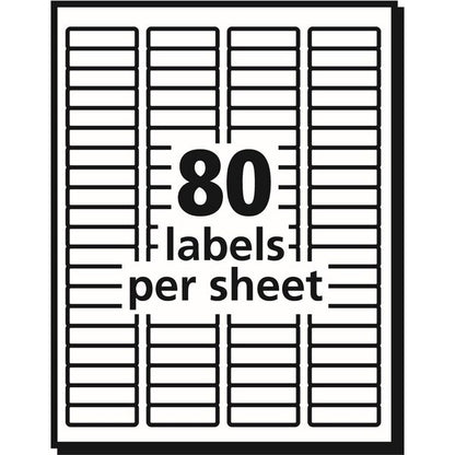Label, Rcycld, 1/2X1.75,8000 80PK