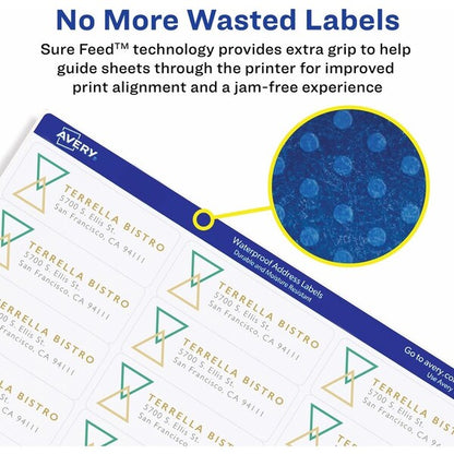 Label, Wthrprf, Address, 1.3X4 700PK