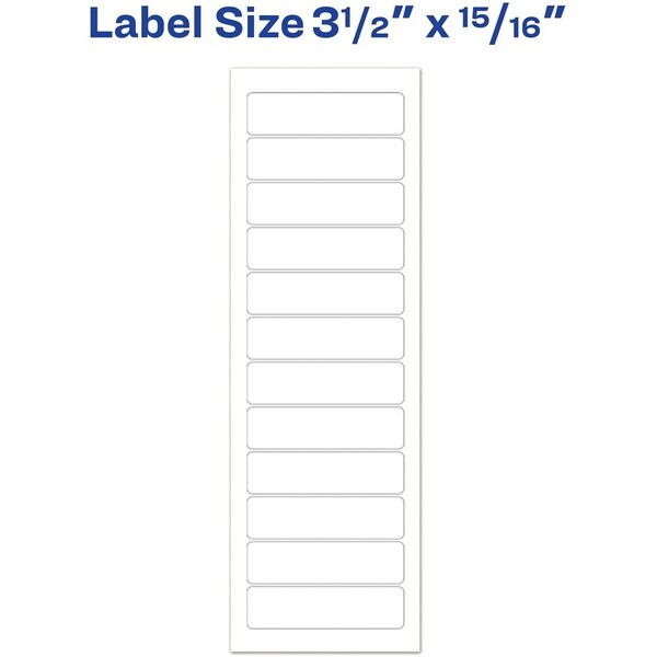 Label, Pin-Fed, 1-Across, We 5000PK