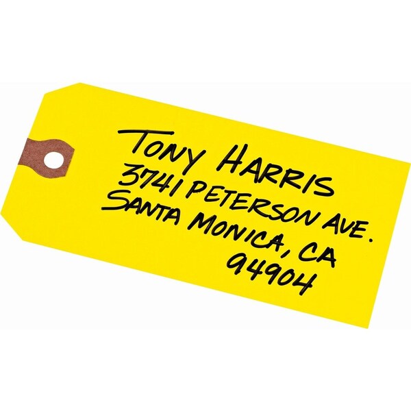 Tags, Shipping, #5, Plain, Ylw 1000PK