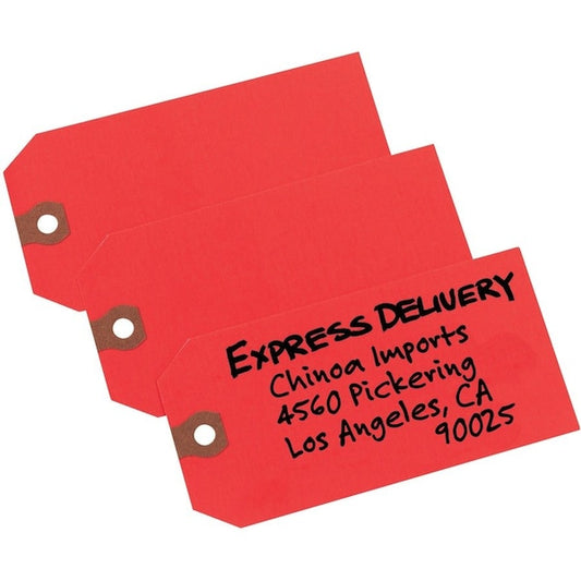 Tags, Shipping, #5, Plain, Red 1000PK
