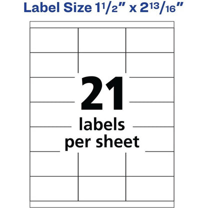 Label, Copier, 1.5X2.8, We 2100PK